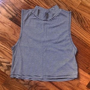 AE Don’t Ask Why Sleeveless Striped Cropped Tank